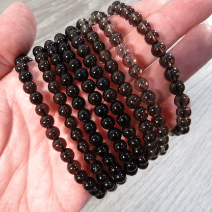Smoky Quartz Bracelet - 6mm - Crystals Australia