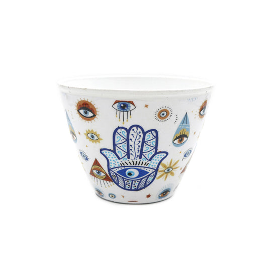 Accessories Smudge Bowl - Hamsa Hand Metal 10cm