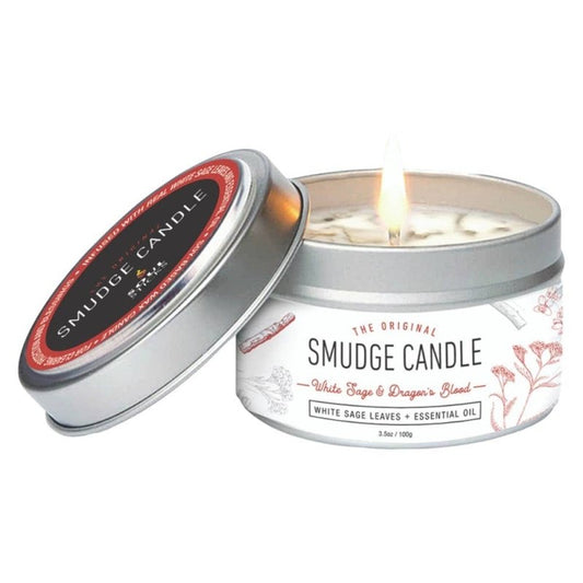Smudge Soy Tin Candle - White Sage & Dragons Blood 100g - Accessories Australia