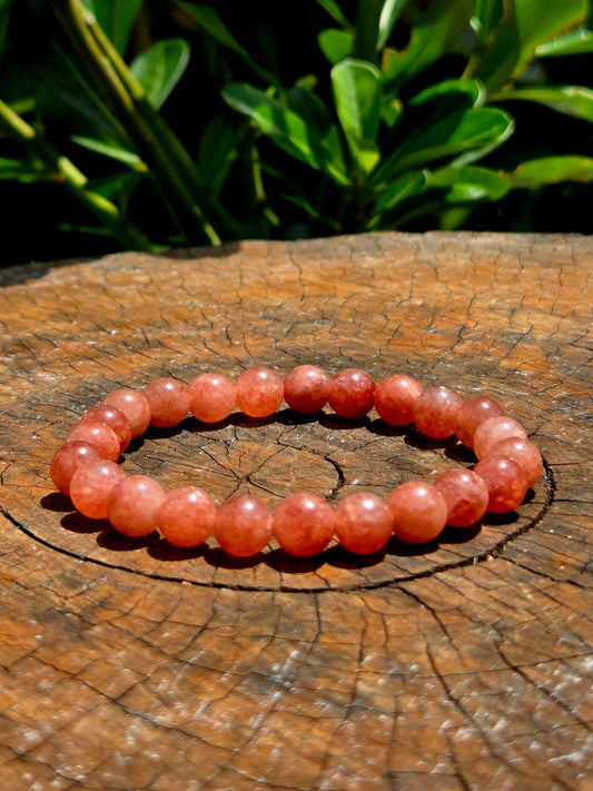 Jewellery Strawberry Quartz Bracelet 8mm