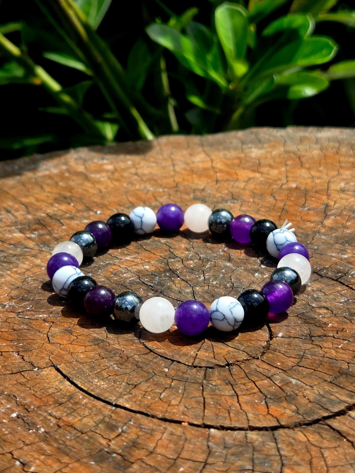 Crystals Stress Relief Anxiety Bracelet 8mm