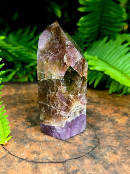 Crystals Super 7 Quartz Crystal Tower Point - Brazil