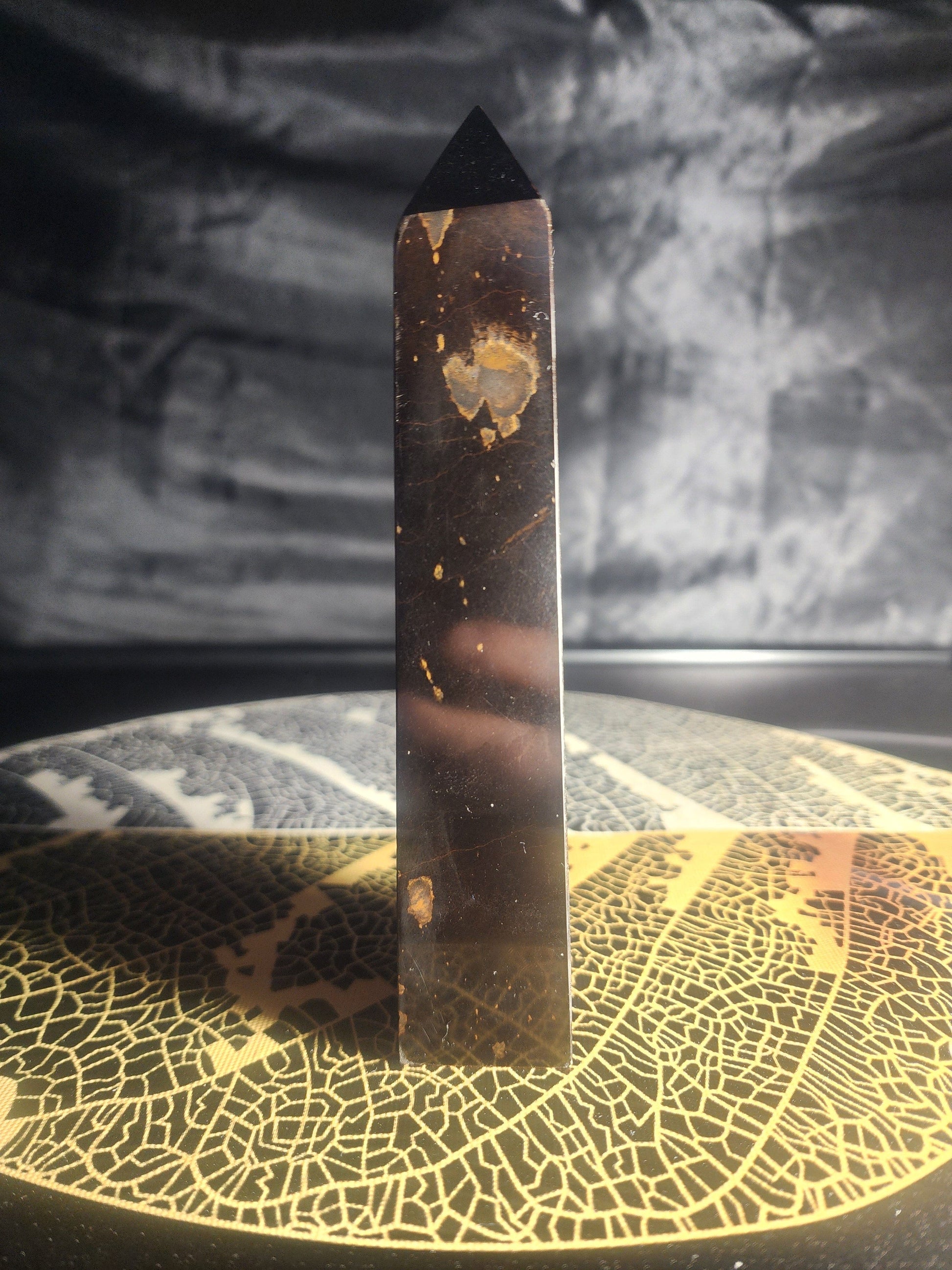 Crystals Tiger's Eye Crystal Tower Point 364g Australia