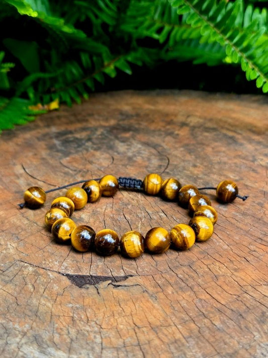 Tigers Eye Bracelet - 10mm Adjustable - Jewellery Australia
