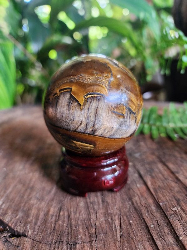 Tigers Eye Crystal Sphere 280g - Crystals Australia