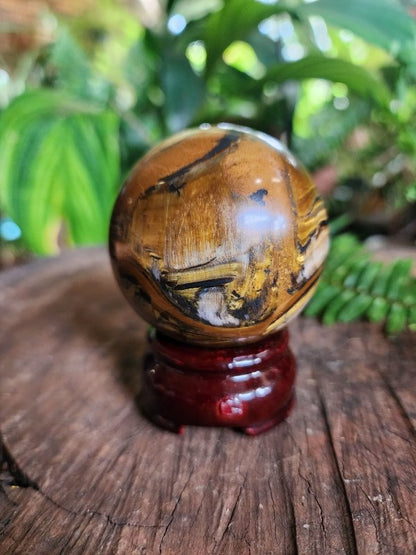 Tigers Eye Crystal Sphere 280g - Crystals Australia