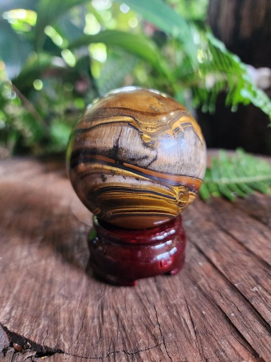 Tigers Eye Crystal Sphere 280g - Crystals Australia