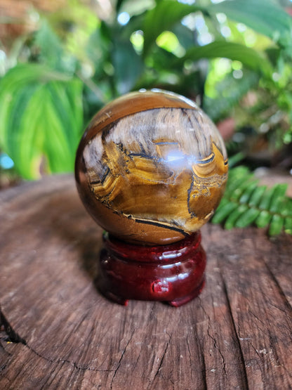 Crystals Tigers Eye Crystal Sphere 280g