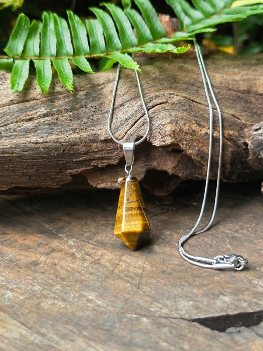 Tigers Eye Pendant Necklace - Jewellery Australia