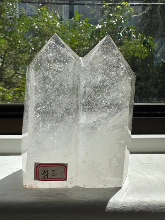 Crystals Twin Tower Clear Quartz Point 826g Australia